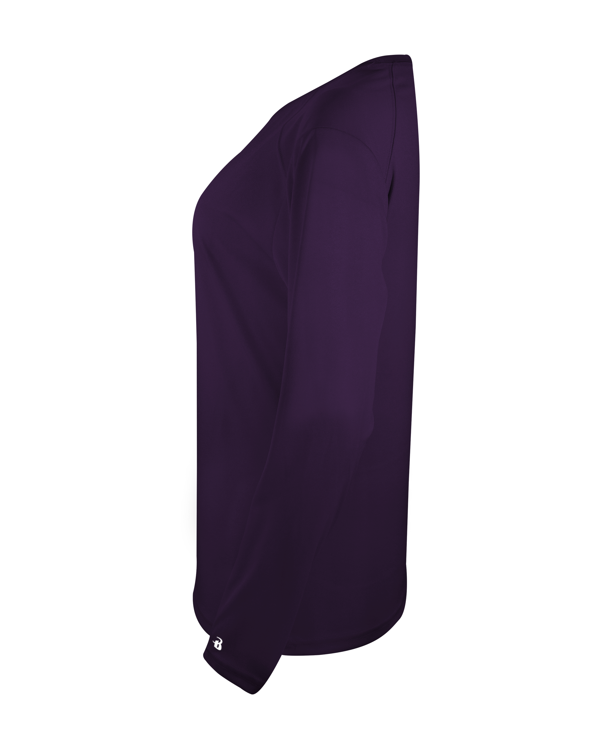 LADIES TRI-BLEND V-NECK LONG SLEEVE TEE lside