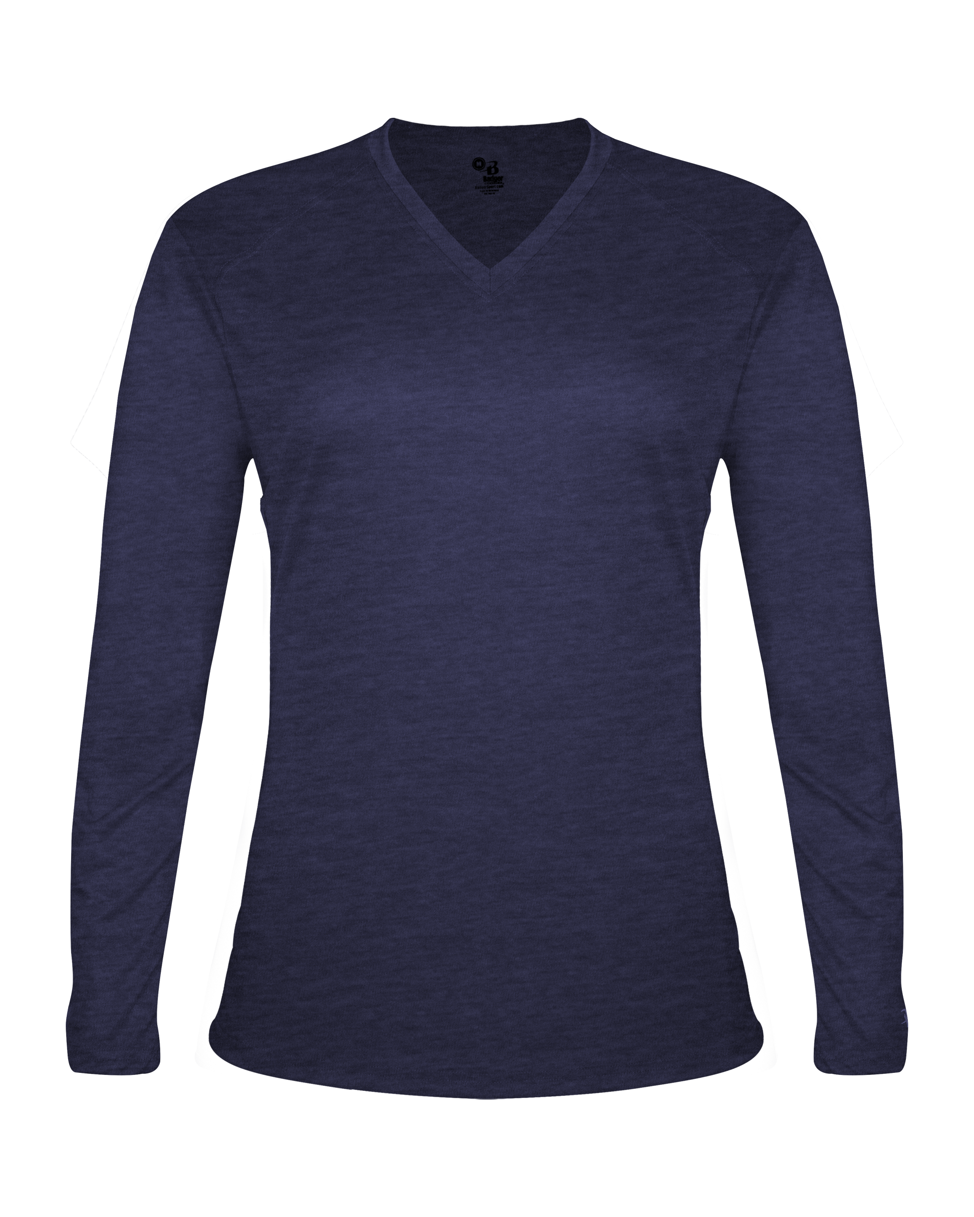 LADIES TRI-BLEND V-NECK LONG SLEEVE TEE lquarter