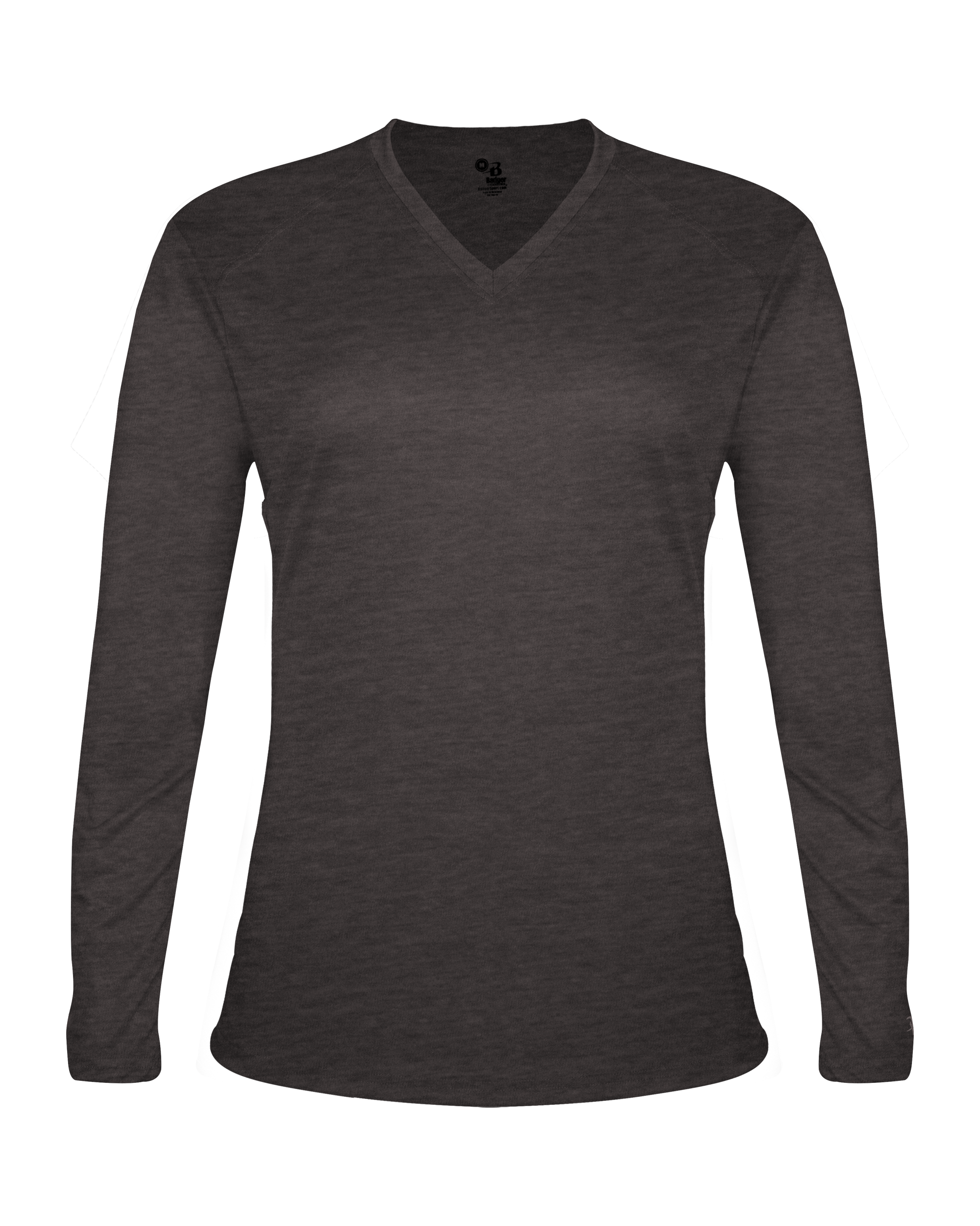 LADIES TRI-BLEND V-NECK LONG SLEEVE TEE lquarter