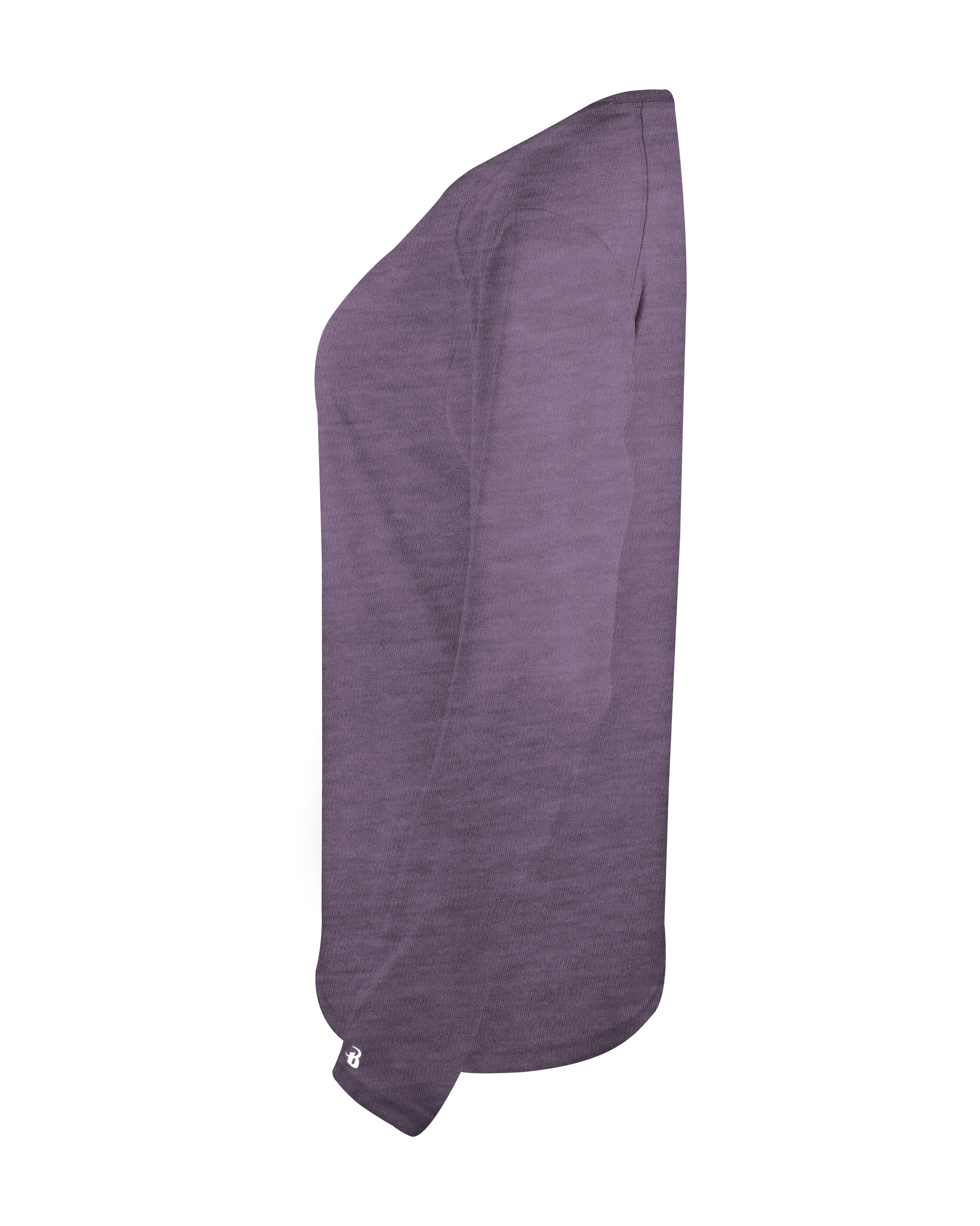LADIES TRI-BLEND V-NECK LONG SLEEVE TEE lside