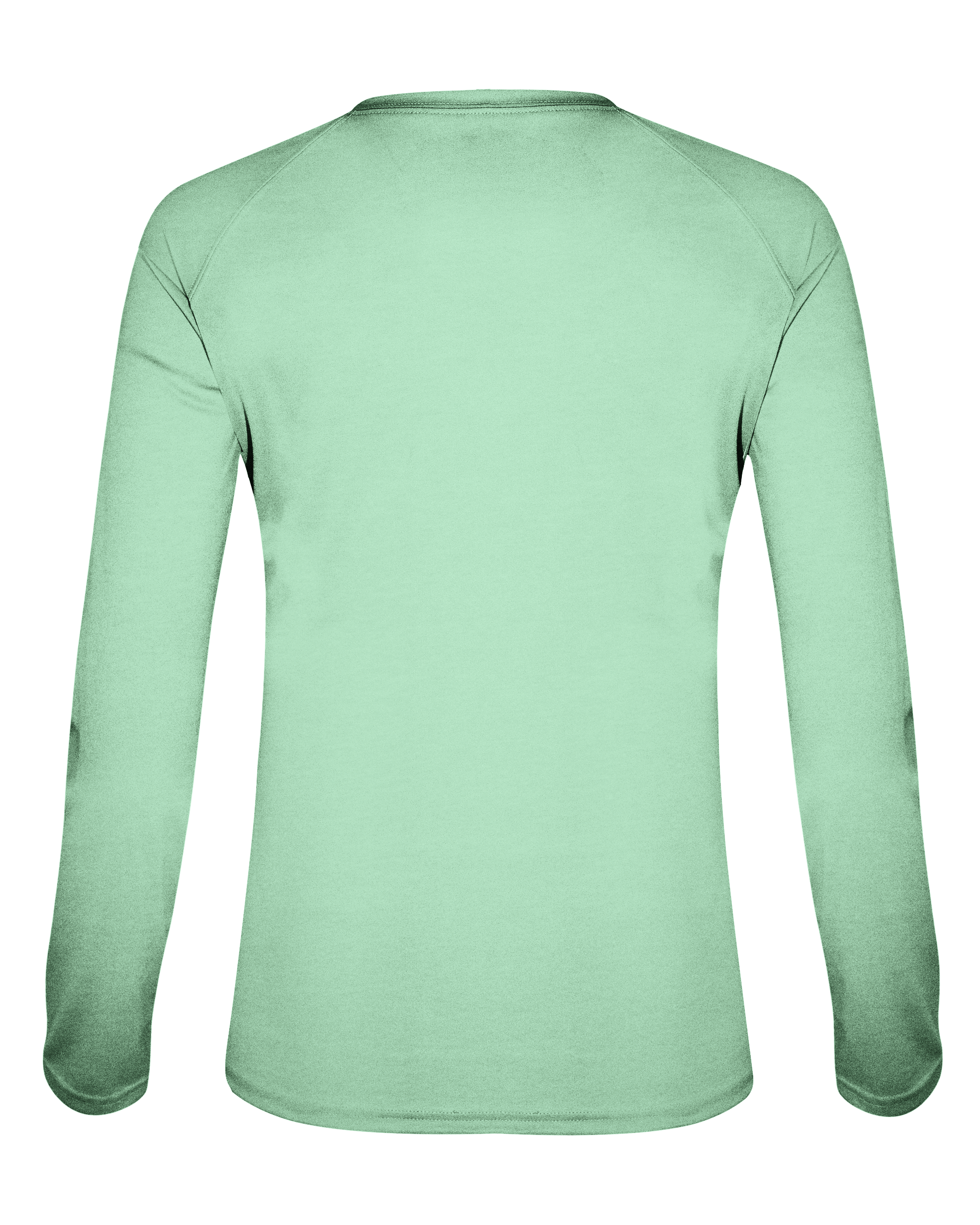 LADIES TRI-BLEND V-NECK LONG SLEEVE TEE back