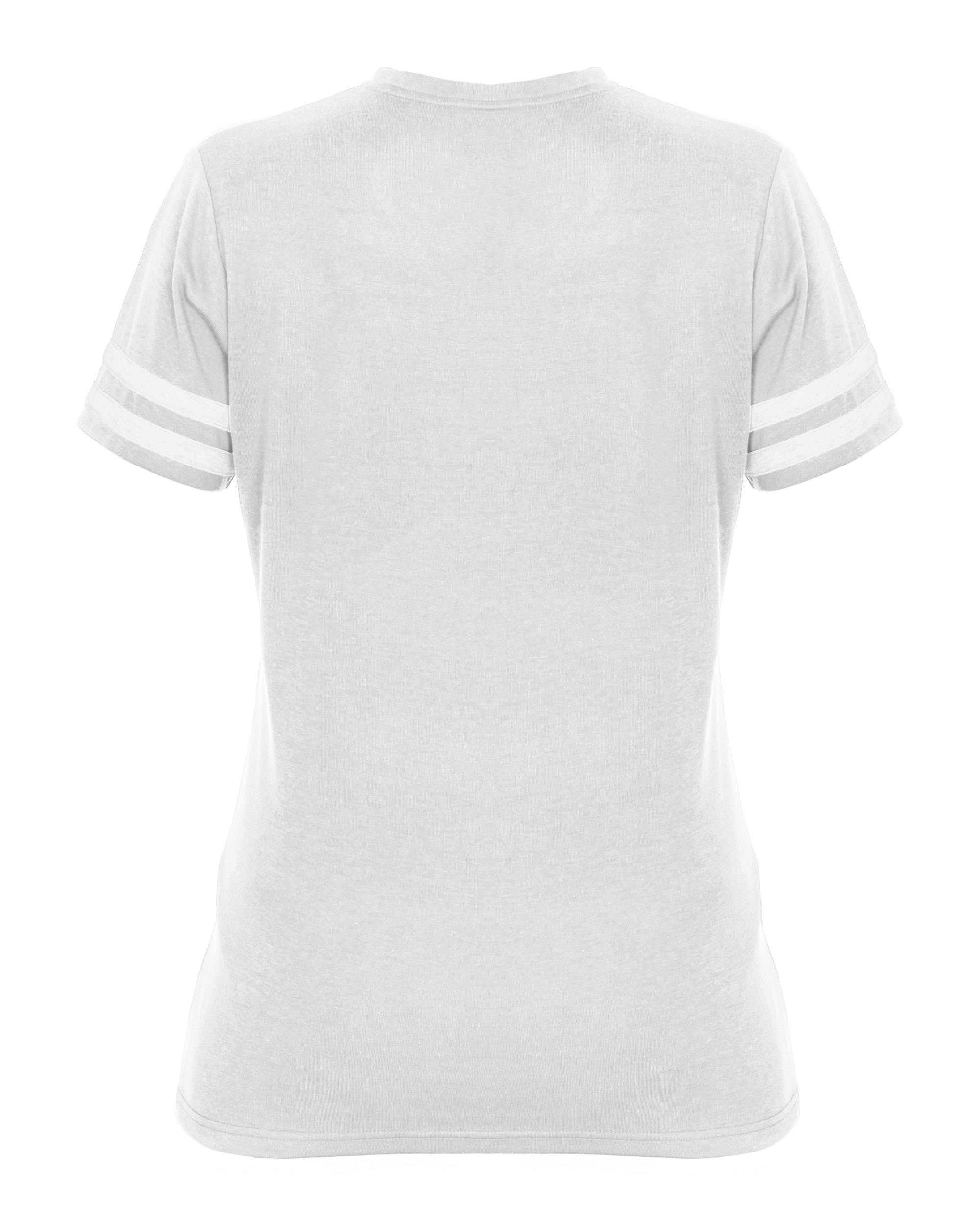 LADIES TRI-BLEND FAN TEE back