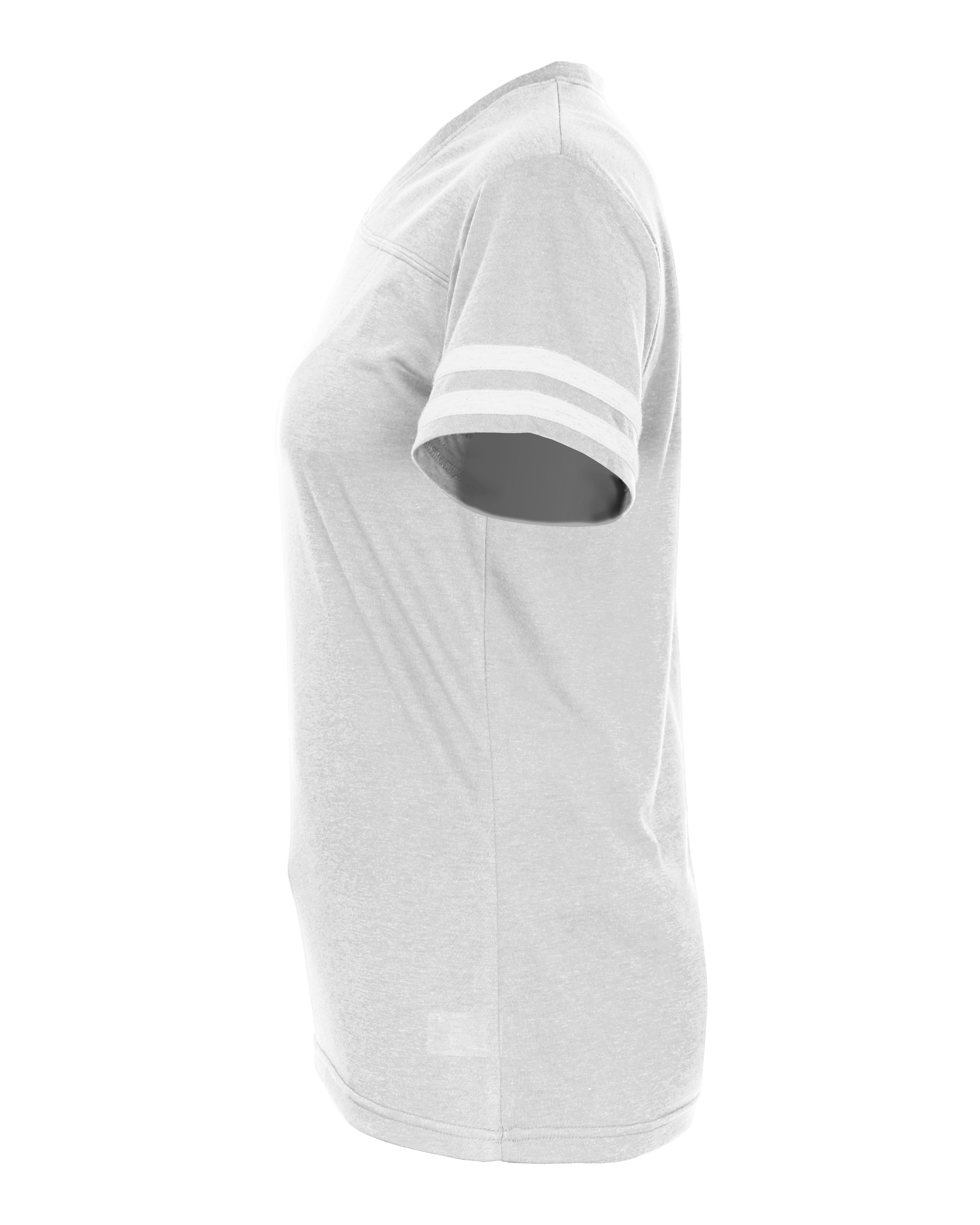 LADIES TRI-BLEND FAN TEE lside