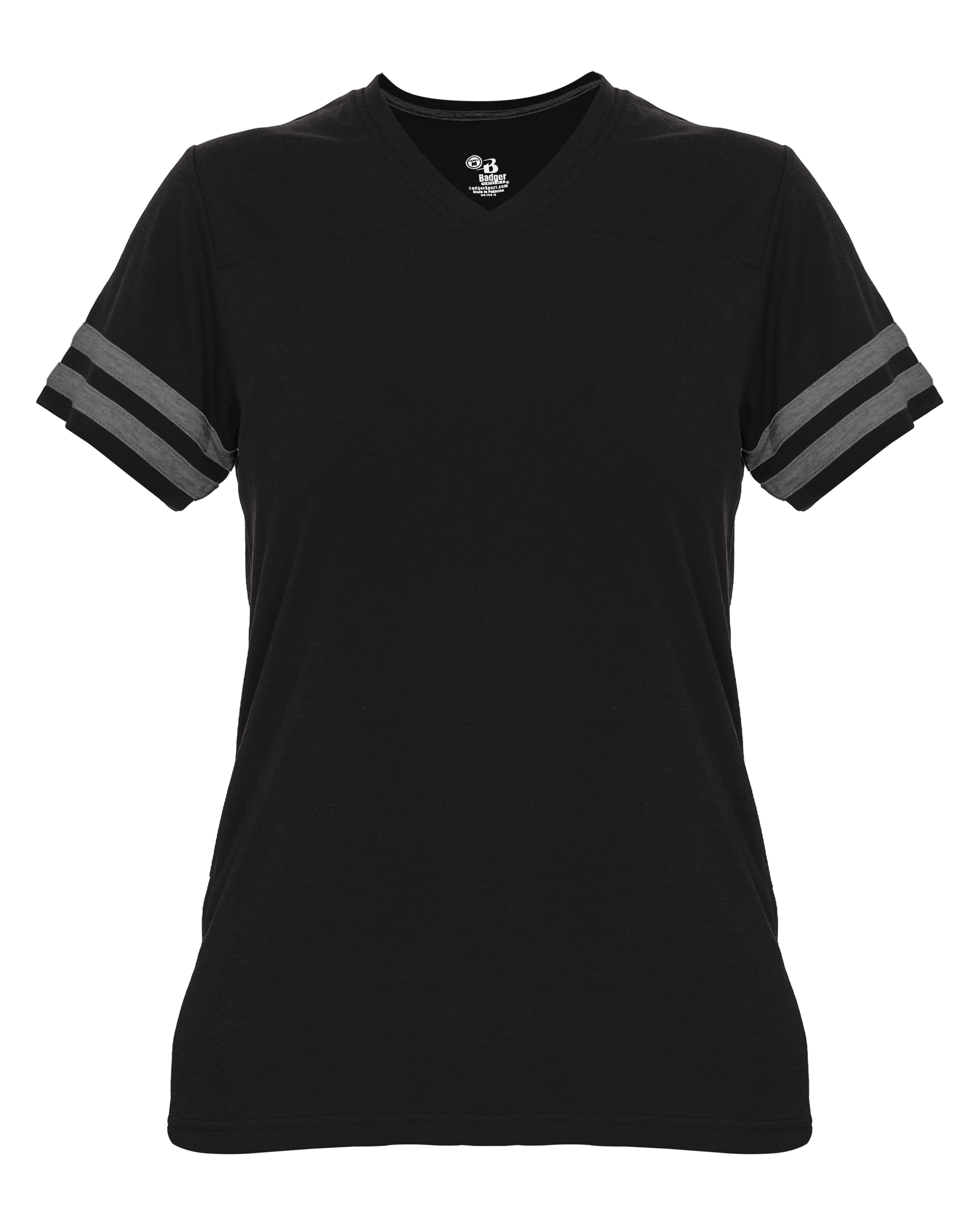 LADIES TRI-BLEND FAN TEE lquarter