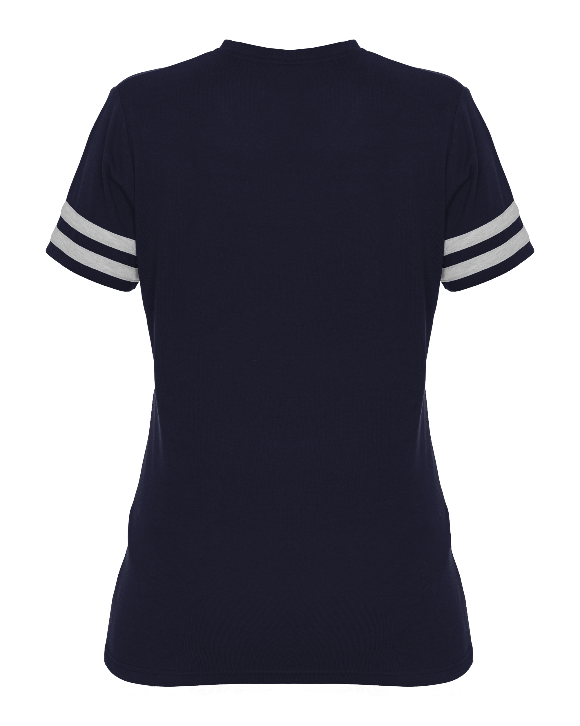 LADIES TRI-BLEND FAN TEE back