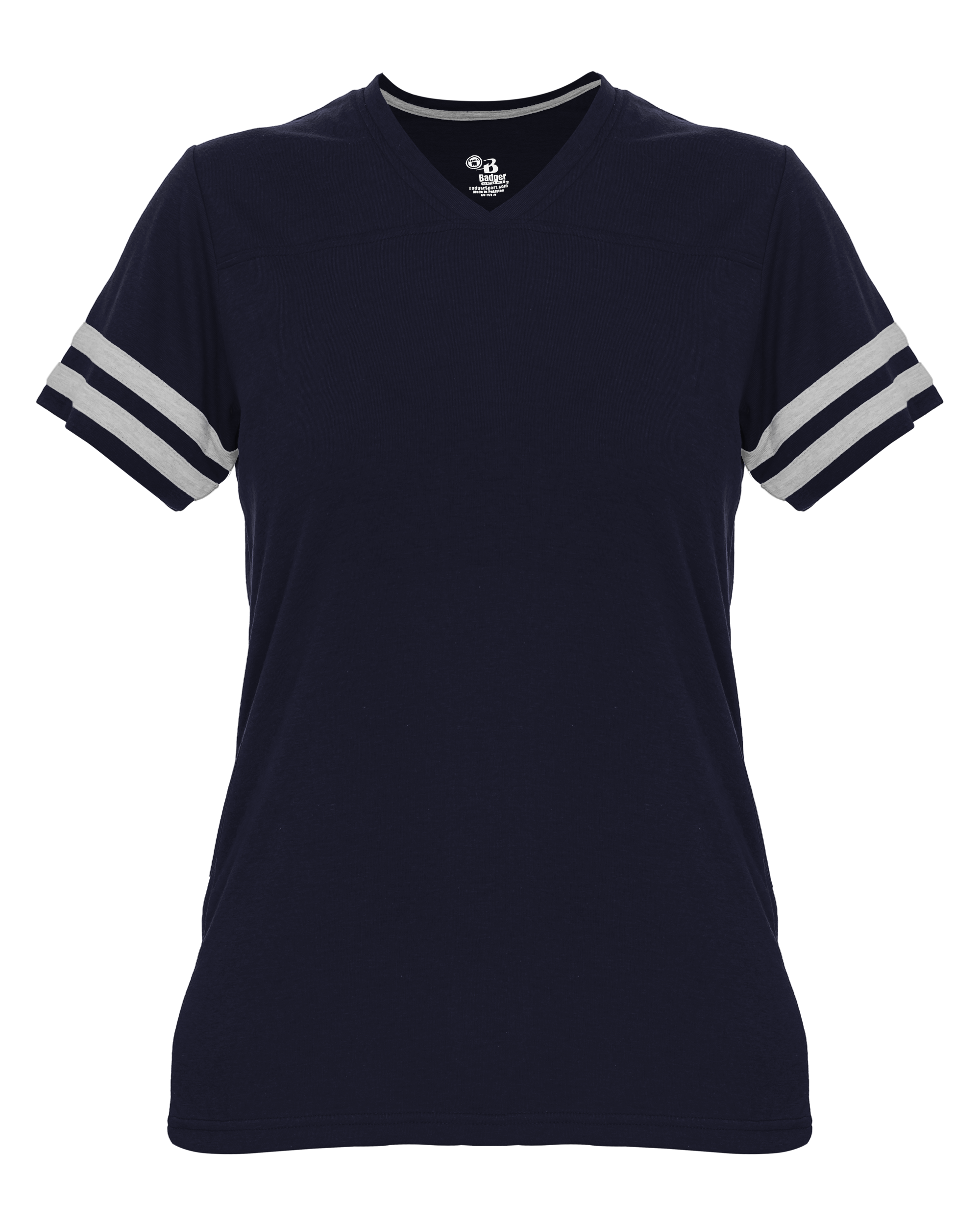 LADIES TRI-BLEND FAN TEE front