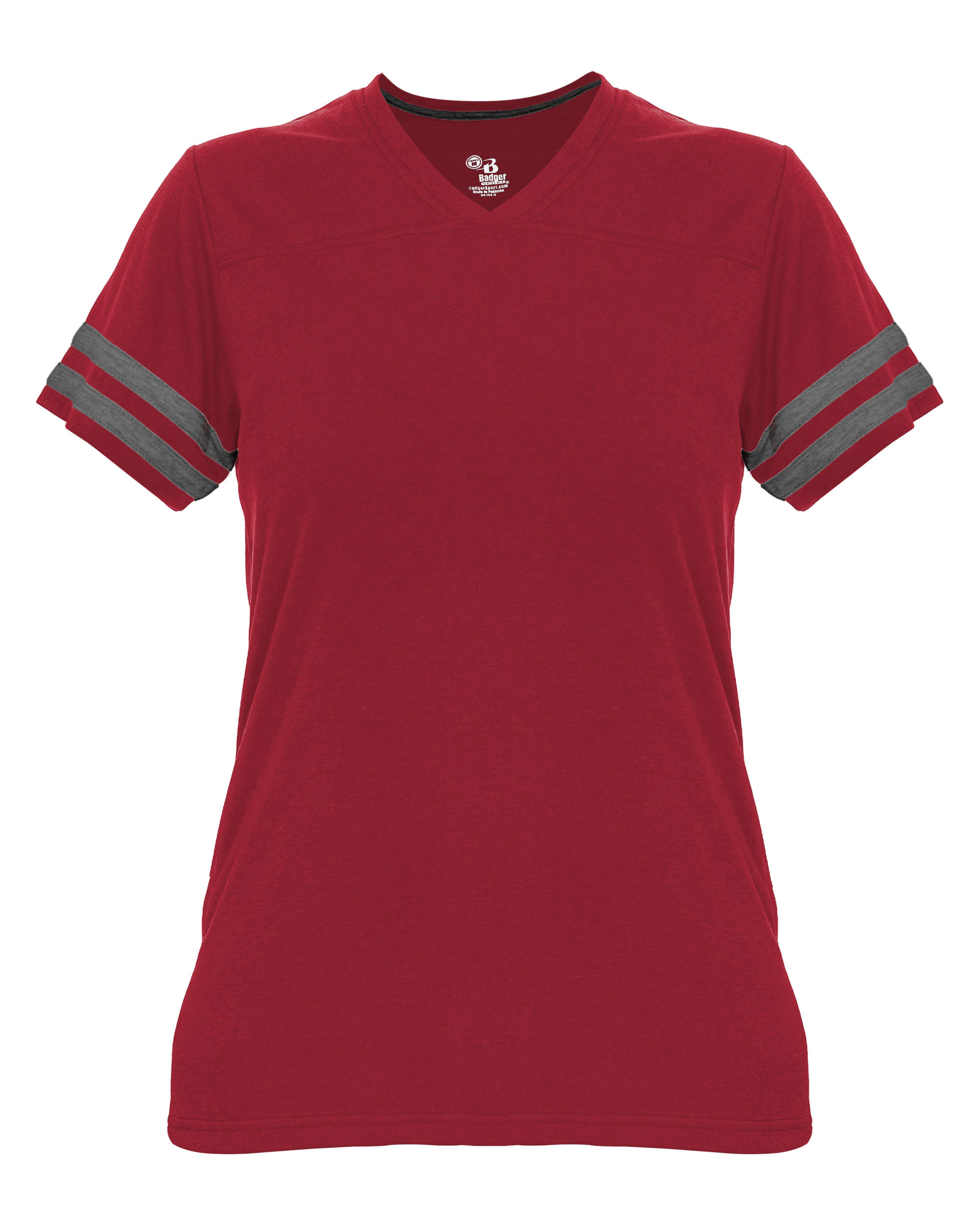 LADIES TRI-BLEND FAN TEE lquarter
