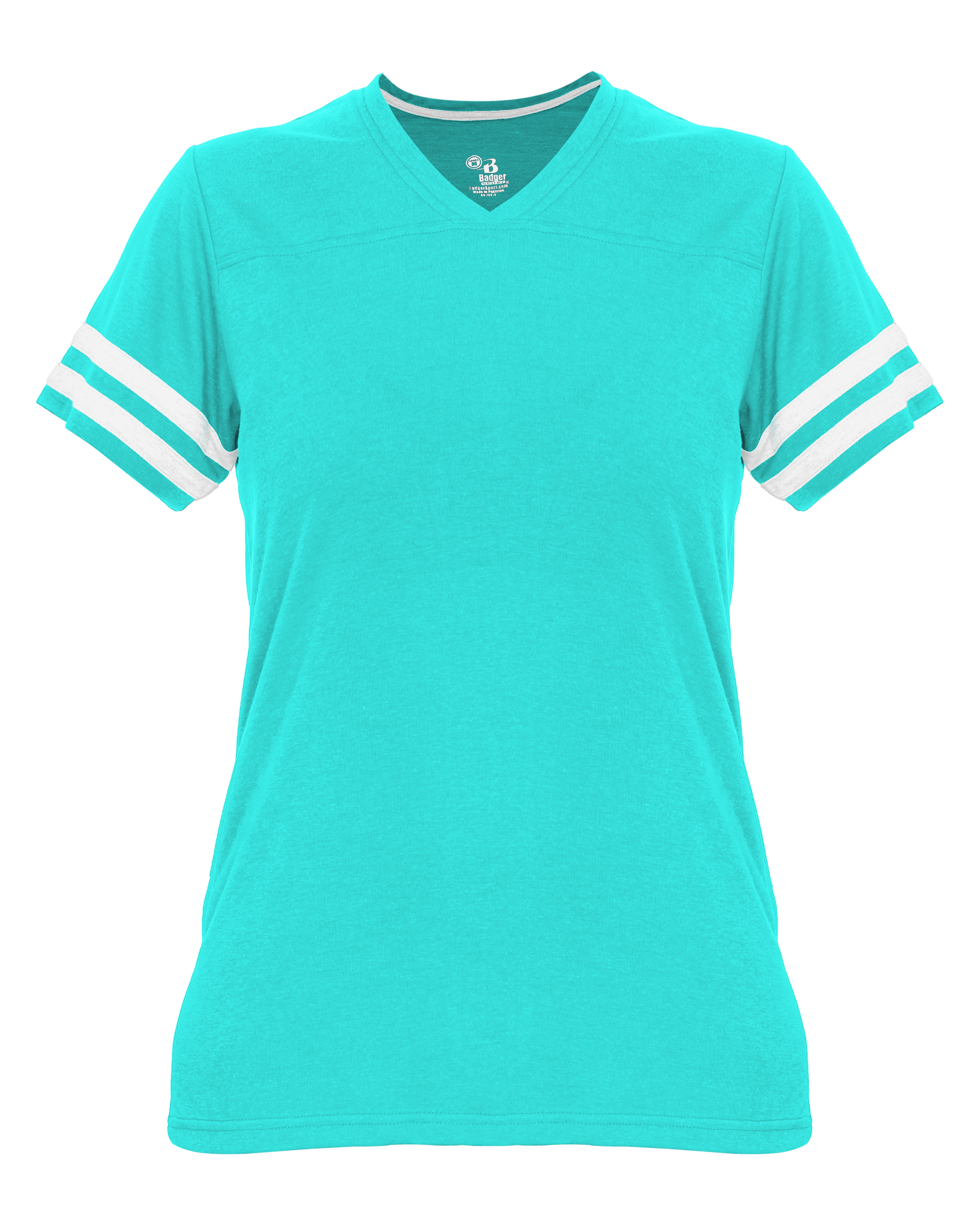 LADIES TRI-BLEND FAN TEE front