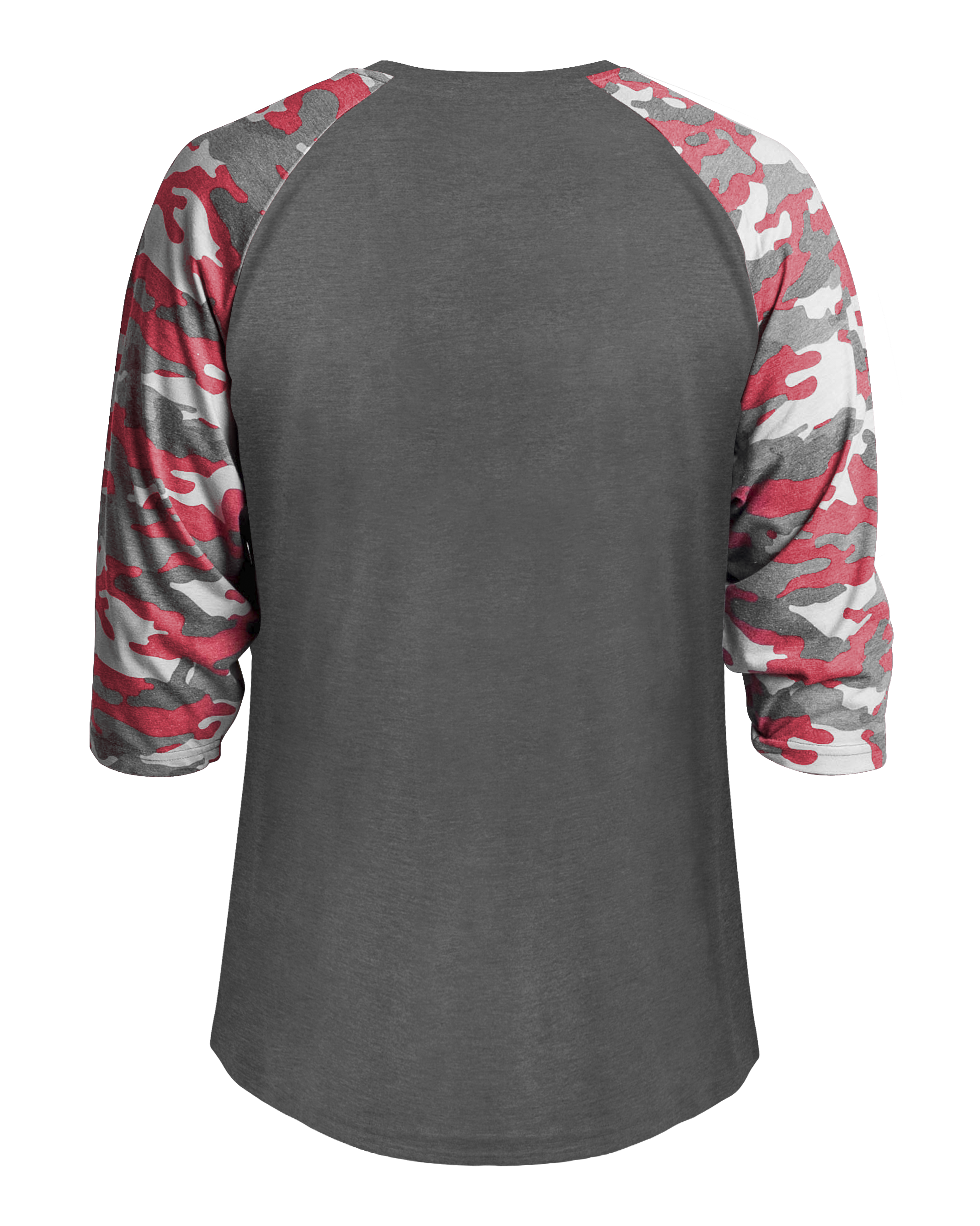 VINTAGE CAMO TRI-BLEND BASEBAL back