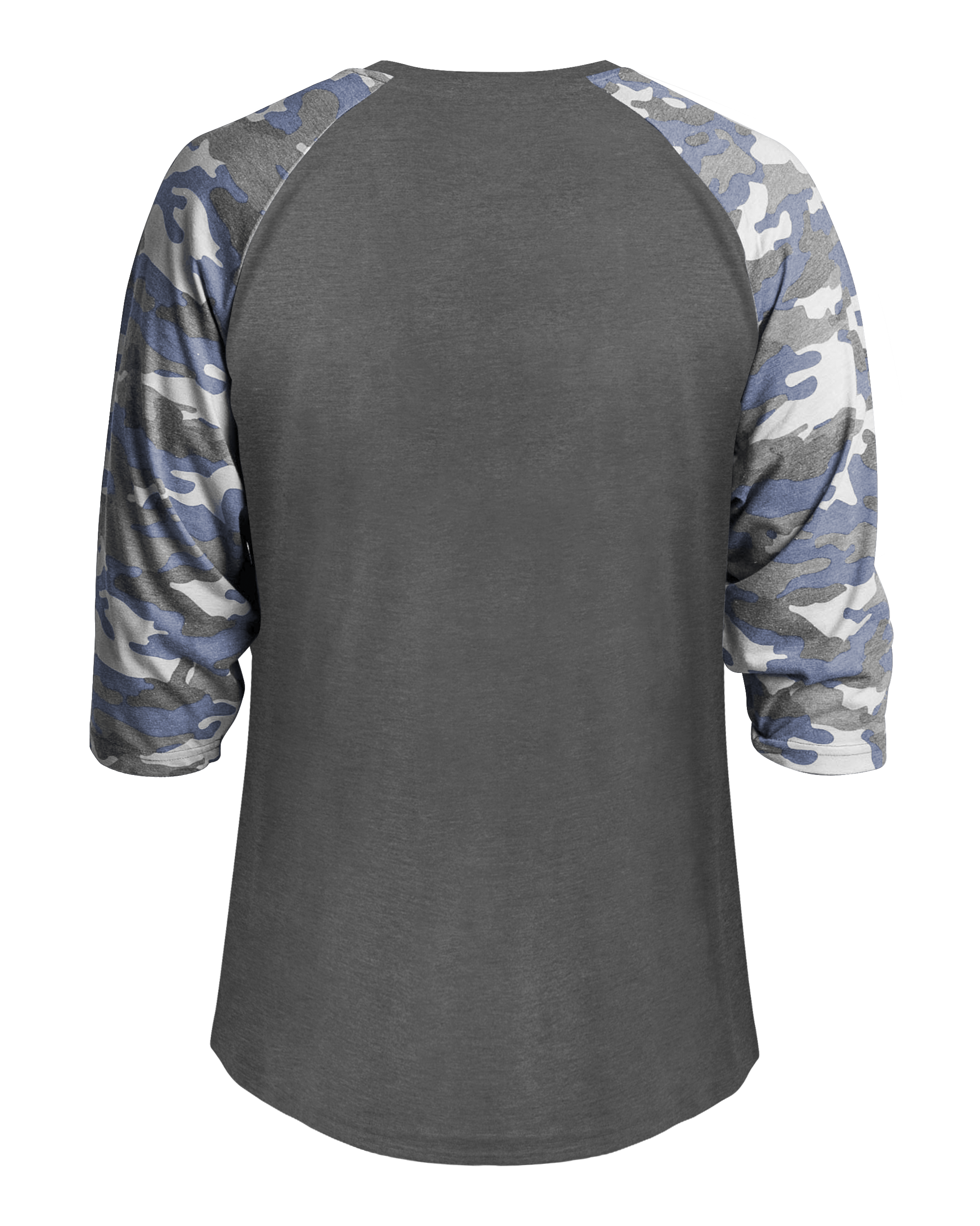 VINTAGE CAMO TRI-BLEND BASEBAL back