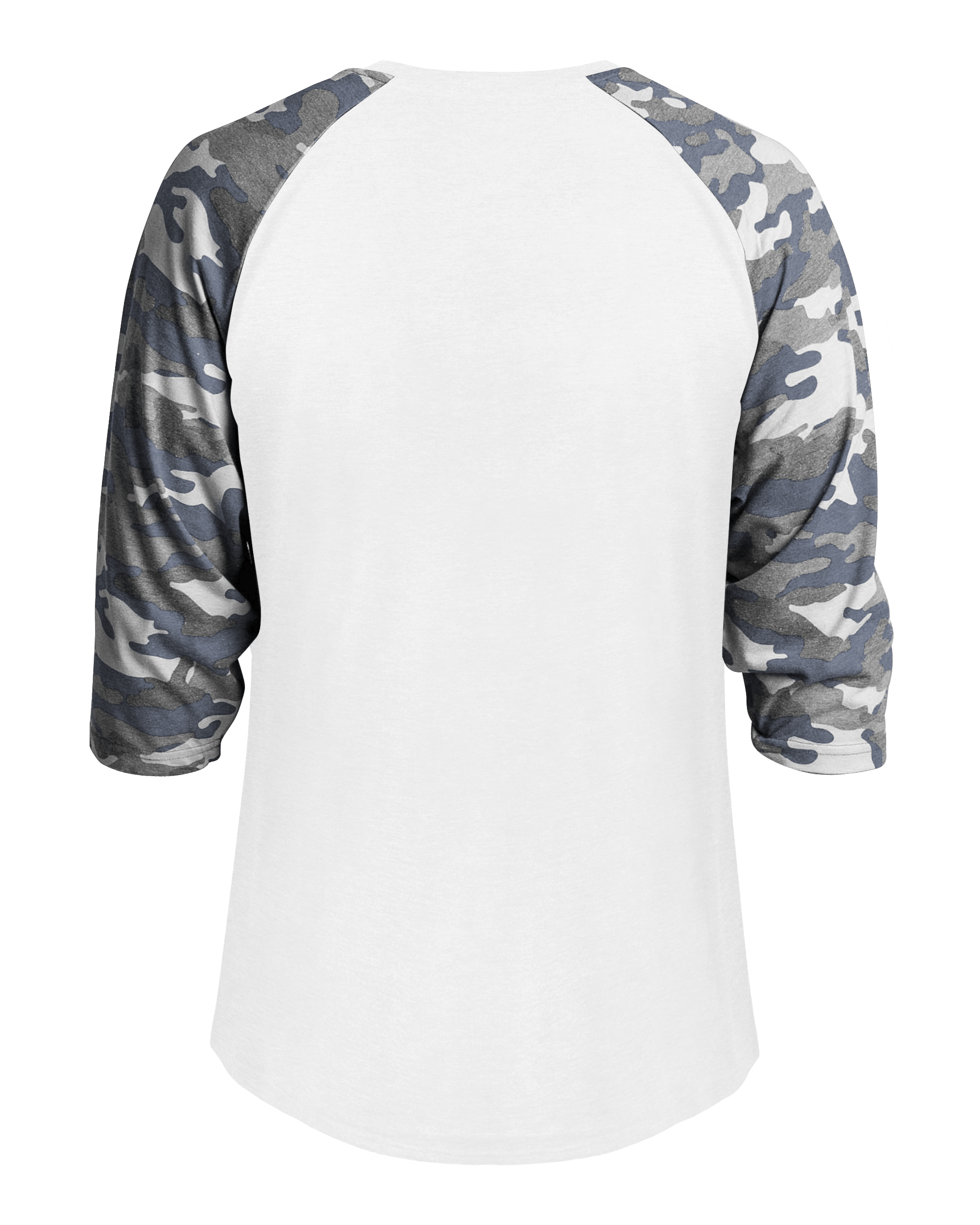 VINTAGE CAMO TRI-BLEND BASEBAL back