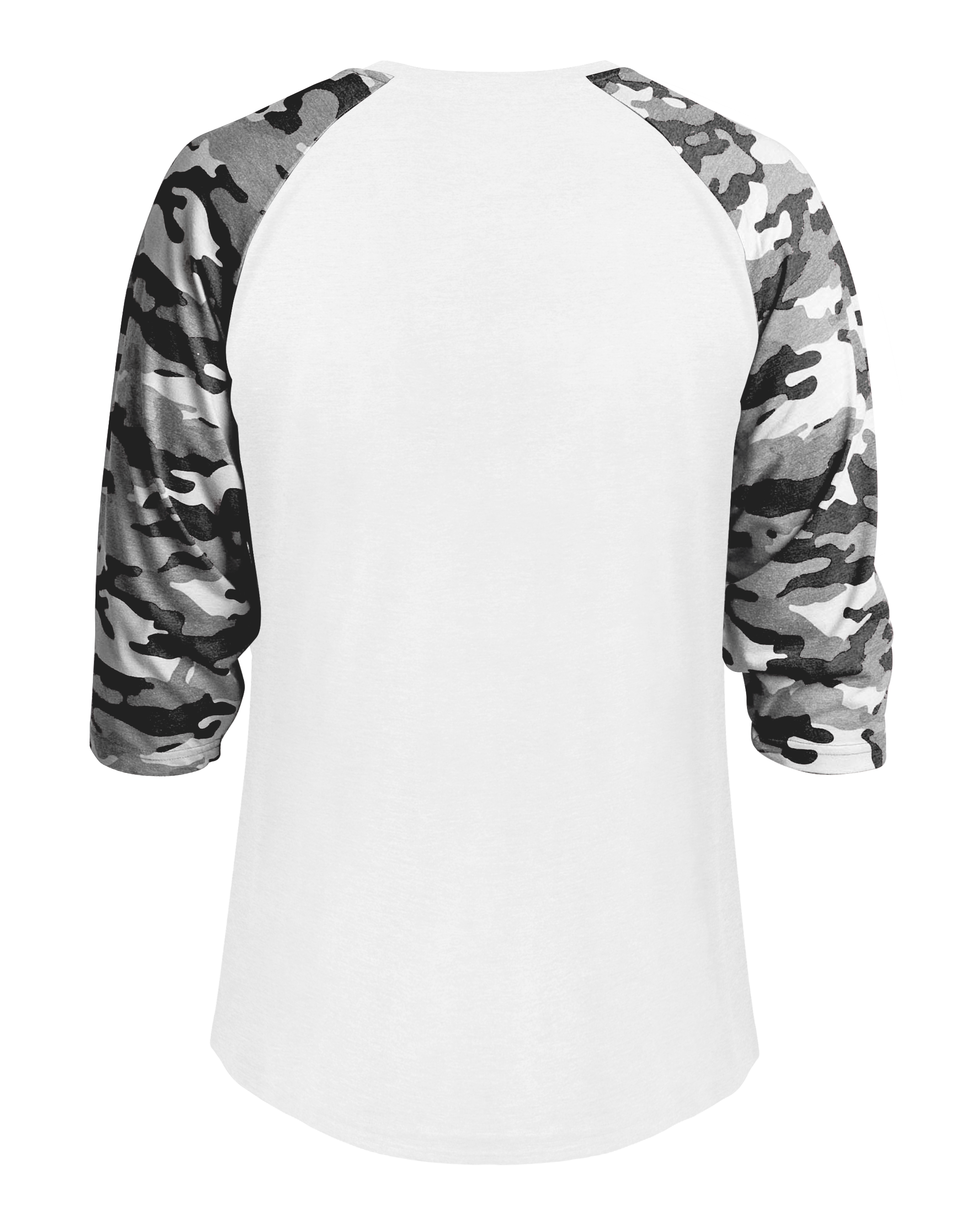 VINTAGE CAMO TRI-BLEND BASEBAL back