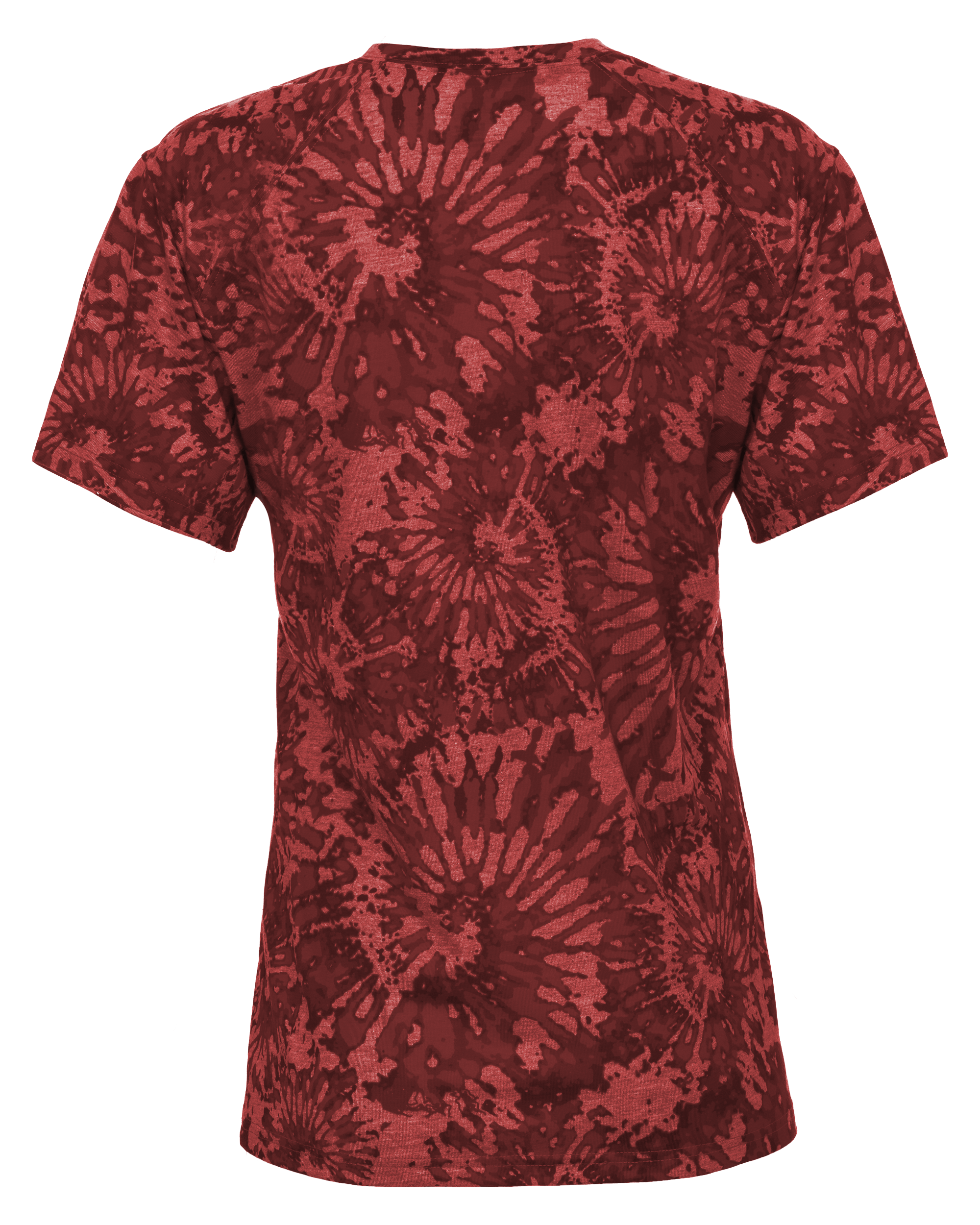 LADIES TIE-DYE TRI-BLEND TEE back