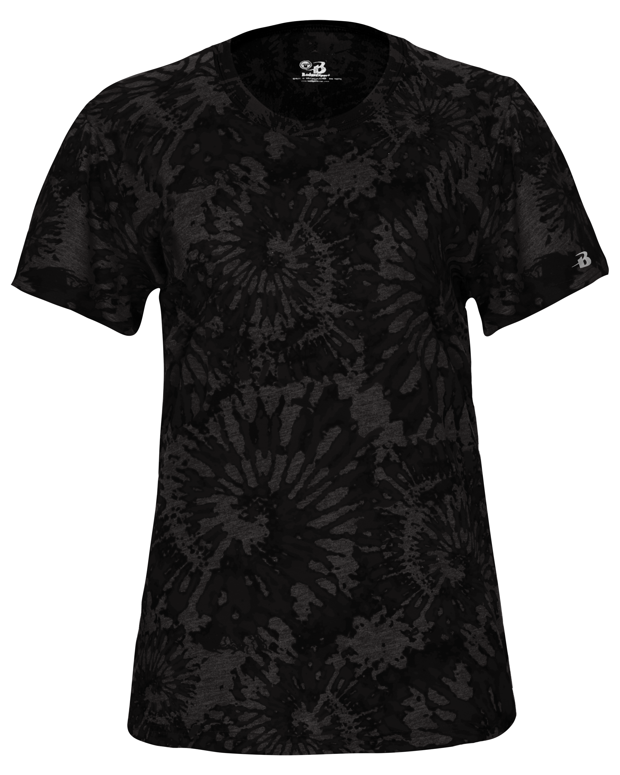 LADIES TIE-DYE TRI-BLEND TEE back