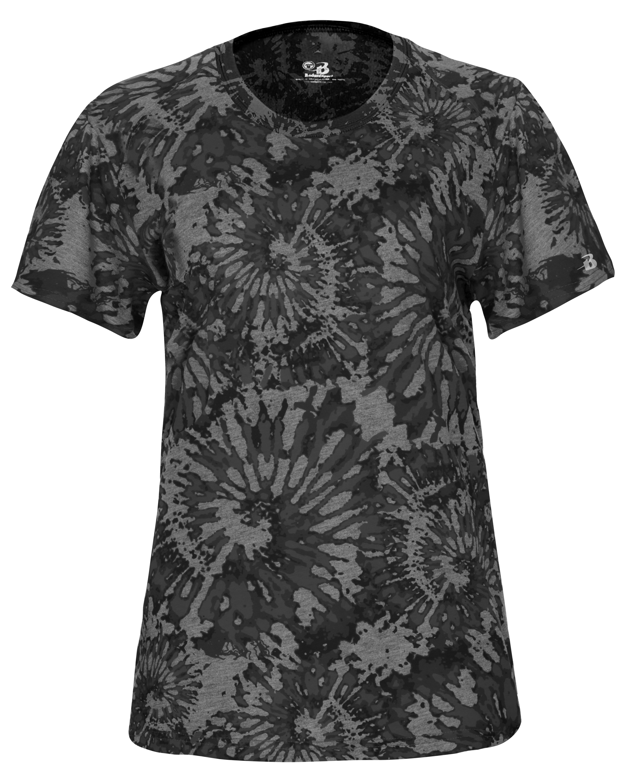 LADIES TIE-DYE TRI-BLEND TEE lquarter