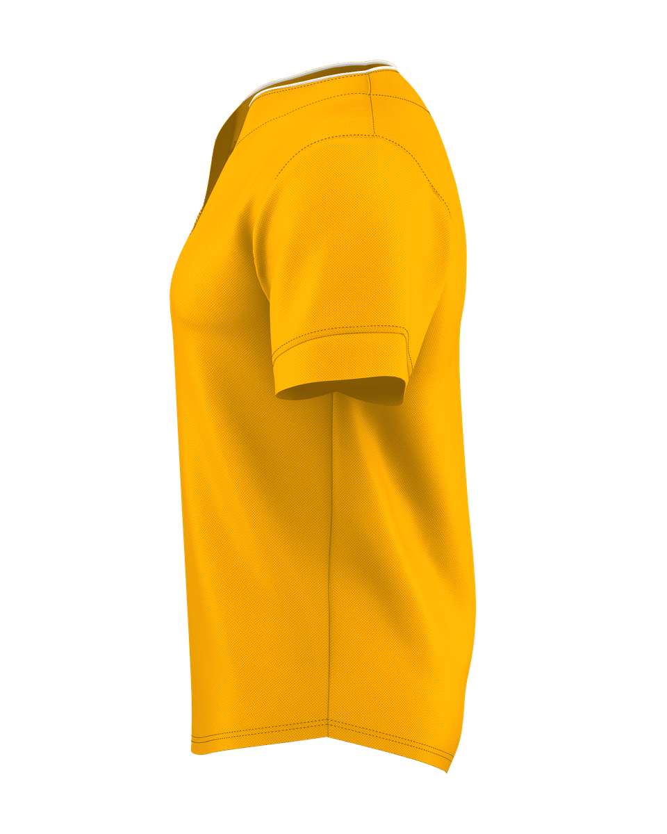 TWO BUTTON MESH BASEBALL JERSEY lside