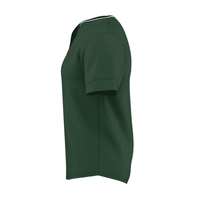 TWO BUTTON MESH BASEBALL JERSEY lside