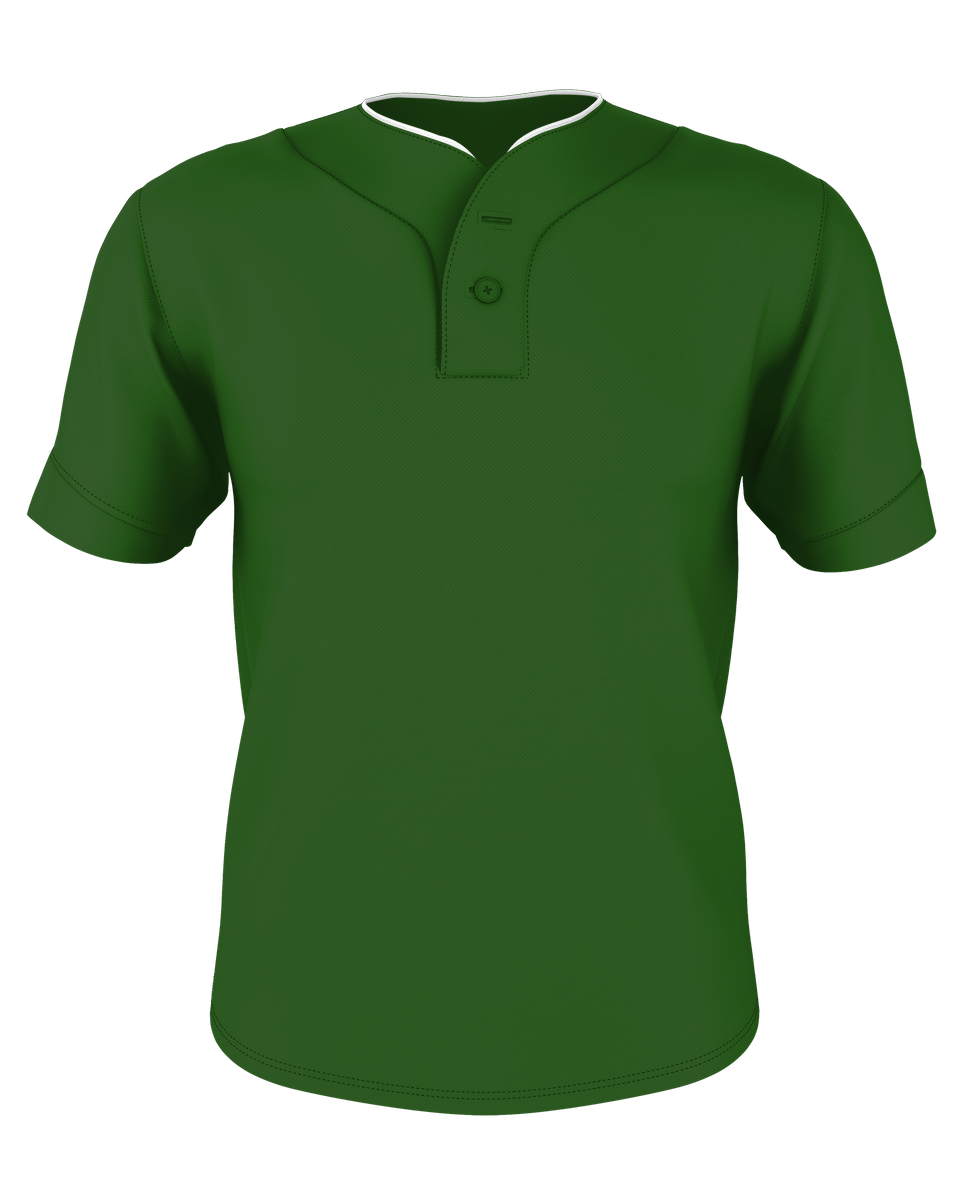 TWO BUTTON MESH BASEBALL JERSEY front