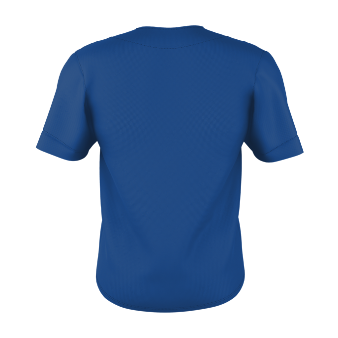 TWO BUTTON MESH BASEBALL JERSEY back