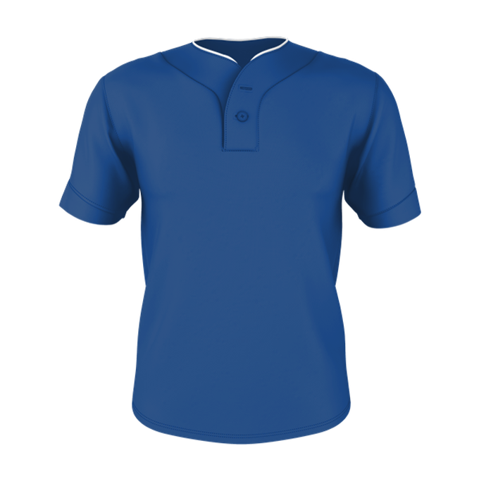 TWO BUTTON MESH BASEBALL JERSEY lquarter