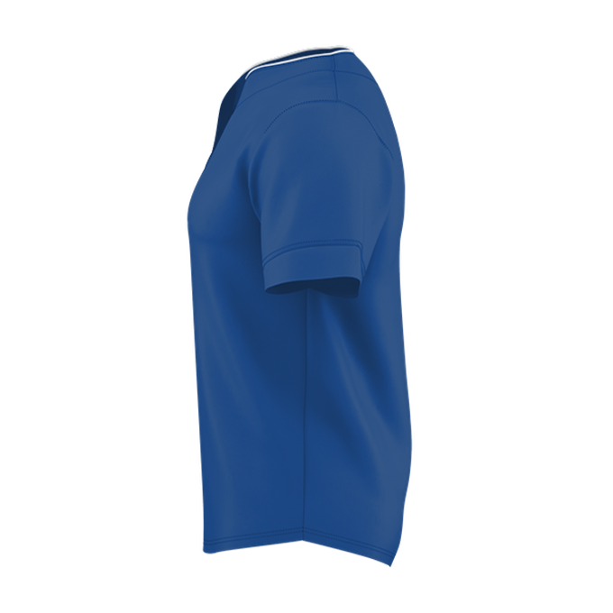 TWO BUTTON MESH BASEBALL JERSEY lside