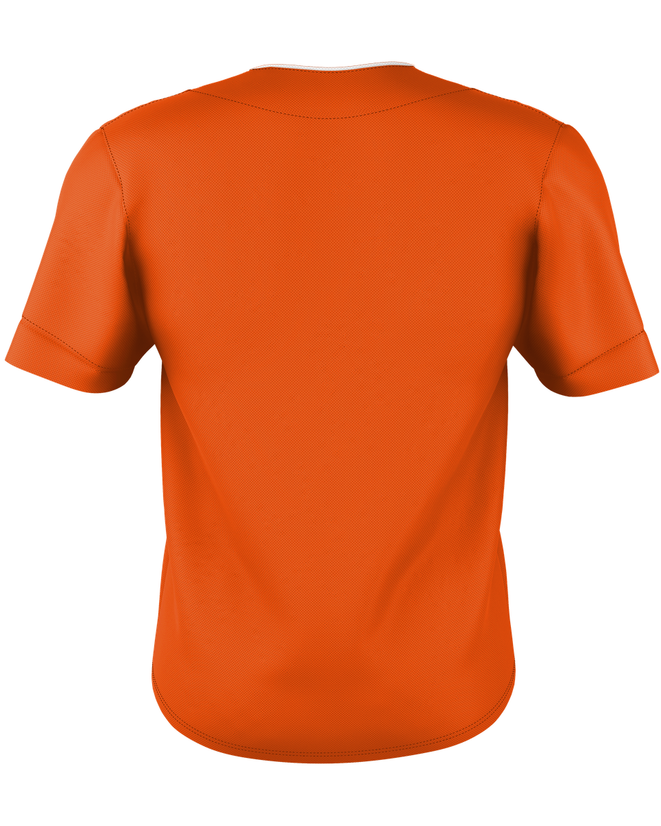 TWO BUTTON MESH BASEBALL JERSEY back