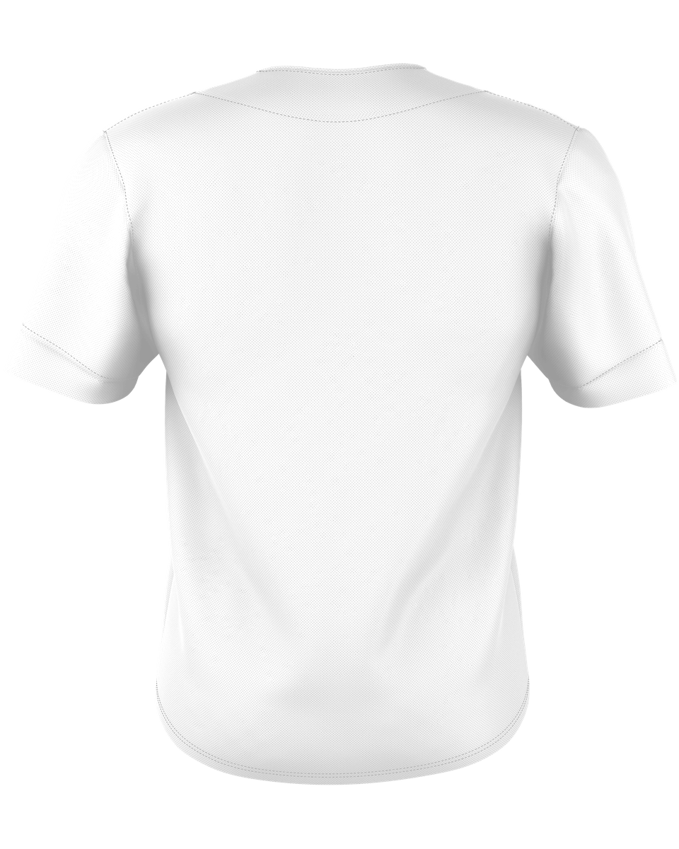 TWO BUTTON MESH BASEBALL JERSEY back