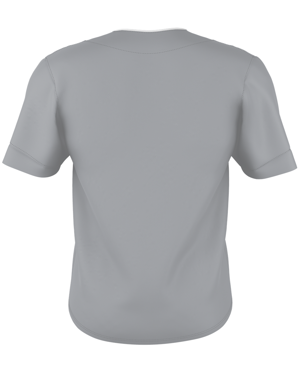 TWO BUTTON MESH BASEBALL JERSEY back