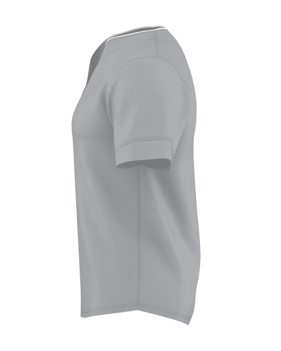 TWO BUTTON MESH BASEBALL JERSEY lside