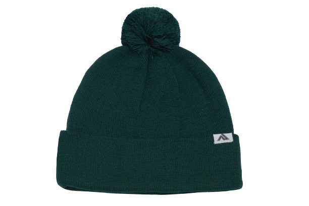 Knit Fold Over Pom-Pom Beanie Hero