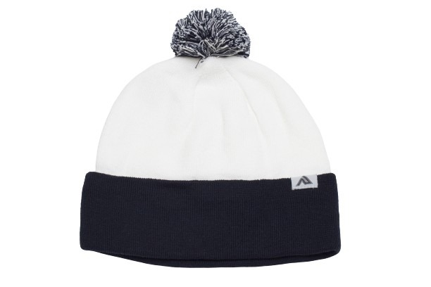 Knit Fold Over Pom-Pom Beanie Hero