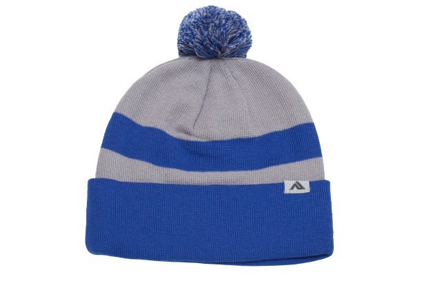 Knit Fold Over Pom-Pom Beanie Hero