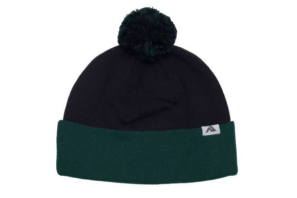 Knit Fold Over Pom-Pom Beanie Hero