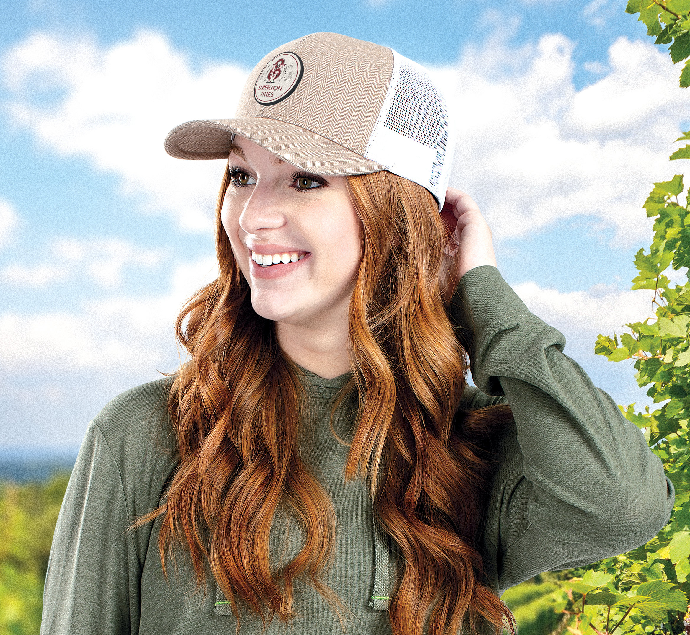 Herringbone Trucker Cap Lifestyle
