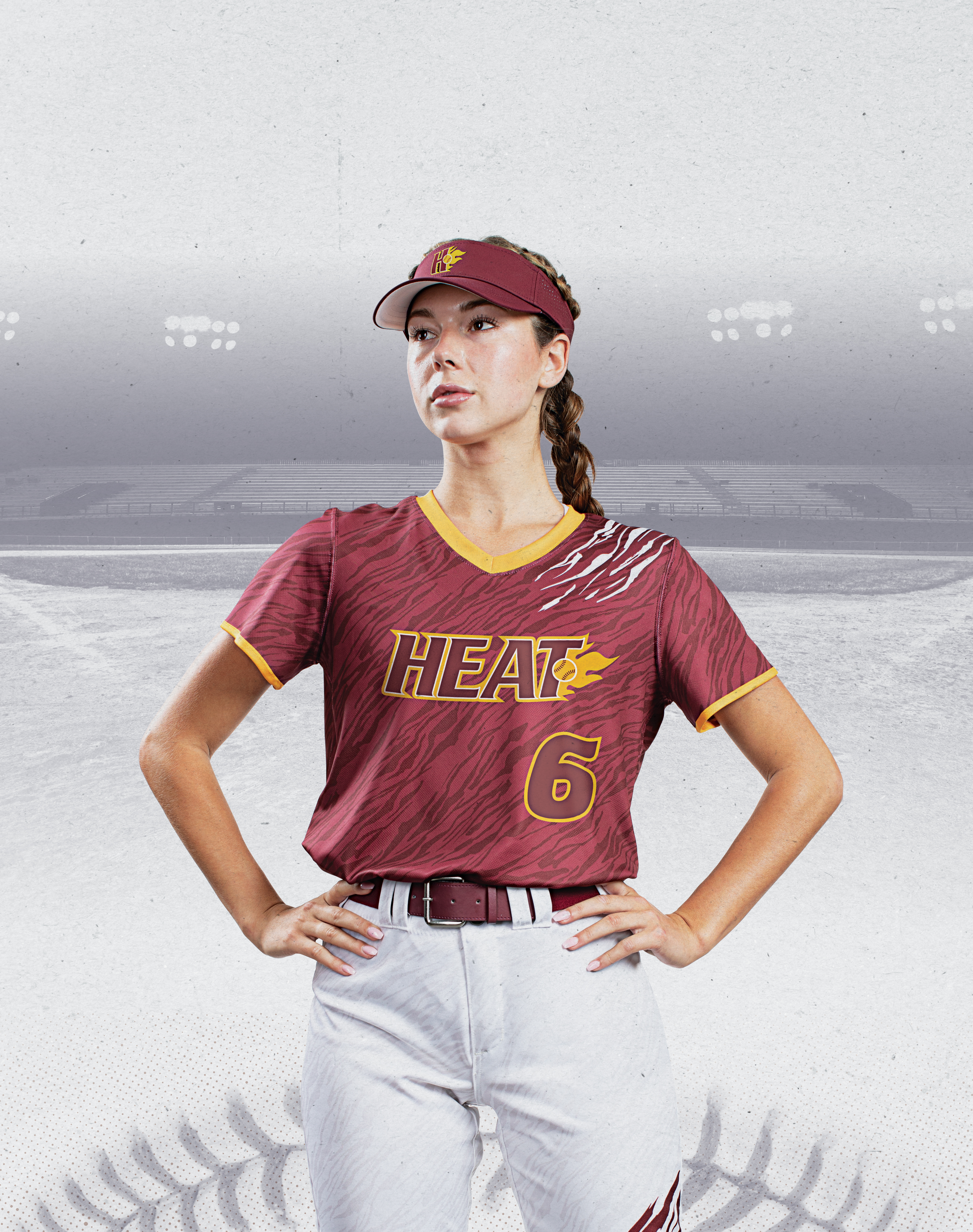 Ladies FreeStyle Sublimated Softball Knicker Lifestyle