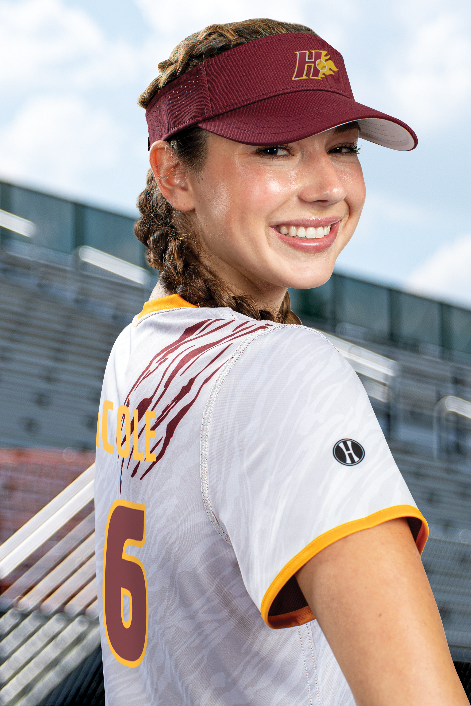 Ladies FreeStyle Sublimated Lightweight Reversible V-Neck Softball Jersey Lifestyle